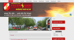 Desktop Screenshot of ff-hoebenbach.at